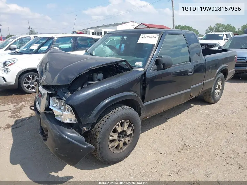 2002 GMC Sonoma Sls VIN: 1GTDT19W928167936 Lot: 45102824