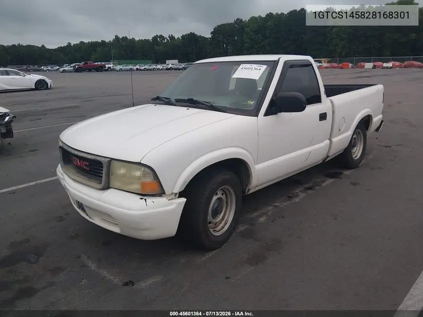 2002 GMC Sonoma Sl VIN: 1GTCS145828168301 Lot: 45601364