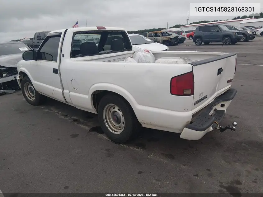 2002 GMC Sonoma Sl VIN: 1GTCS145828168301 Lot: 45601364