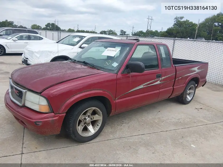 2003 GMC Sonoma Sls VIN: 1GTCS19H338164130 Lot: 45319934