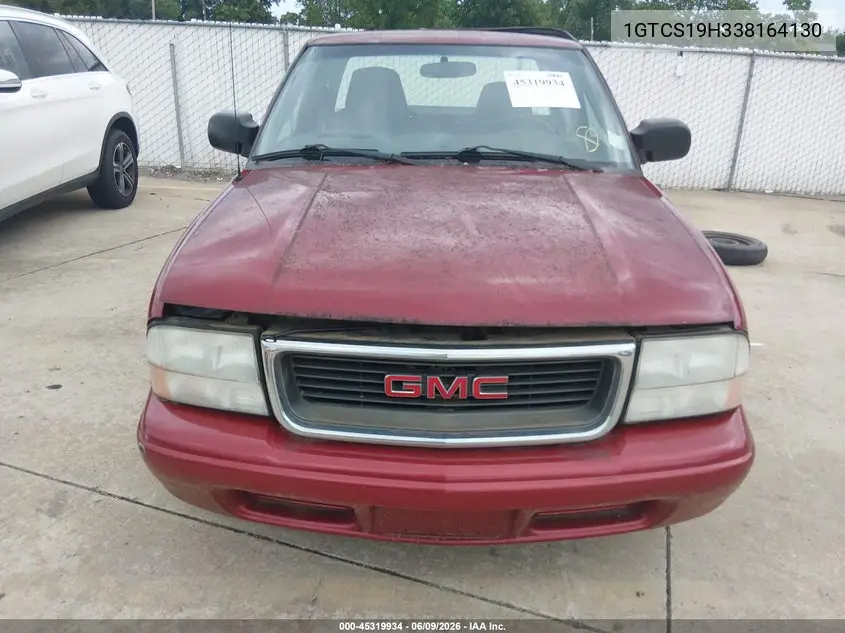 2003 GMC Sonoma Sls VIN: 1GTCS19H338164130 Lot: 45319934