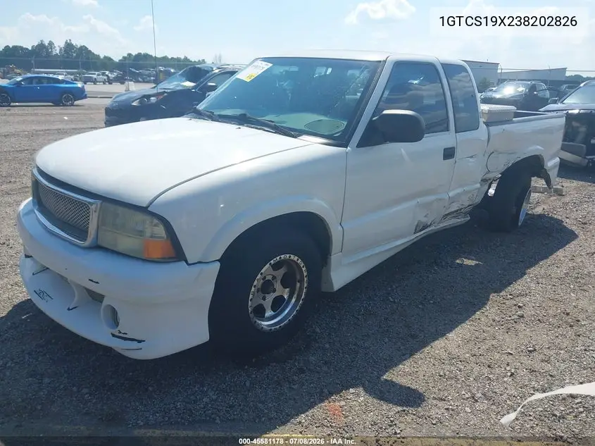 2003 GMC Sonoma Sls VIN: 1GTCS19X238202826 Lot: 45581178
