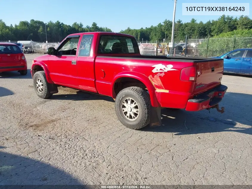 2003 GMC Sonoma Sls VIN: 1GTCT19XX38164243 Lot: 45582614
