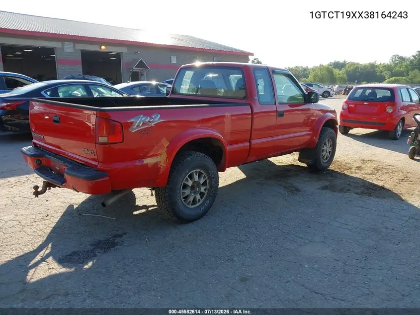 2003 GMC Sonoma Sls VIN: 1GTCT19XX38164243 Lot: 45582614