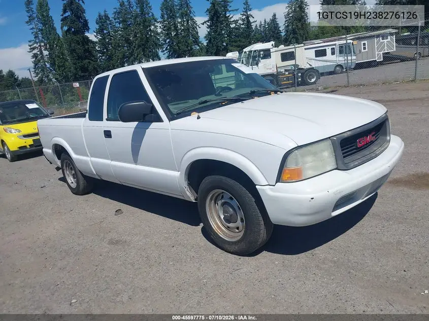 2003 GMC Sonoma Sl VIN: 1GTCS19H238276126 Lot: 45597775