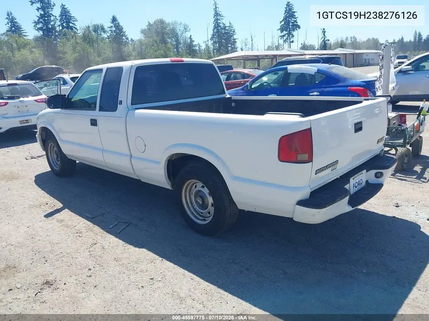 2003 GMC Sonoma Sl VIN: 1GTCS19H238276126 Lot: 45597775