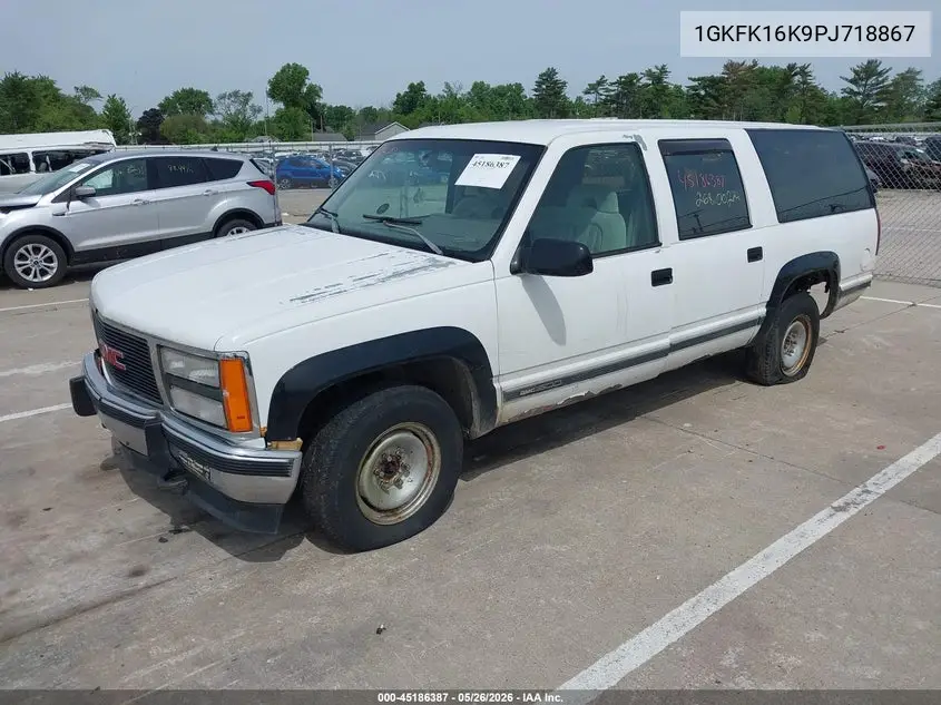 1993 GMC Suburban K1500 VIN: 1GKFK16K9PJ718867 Lot: 45186387