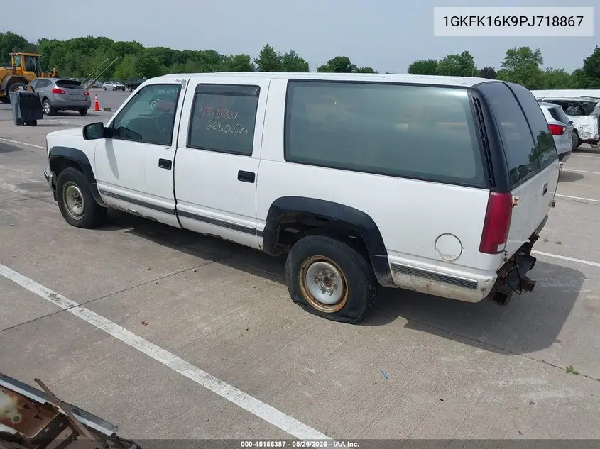 1993 GMC Suburban K1500 VIN: 1GKFK16K9PJ718867 Lot: 45186387