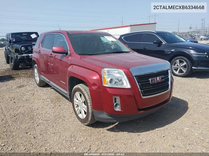 2011 GMC Terrain Sle-1 VIN: 2CTALMECXB6334668 Lot: 45655656