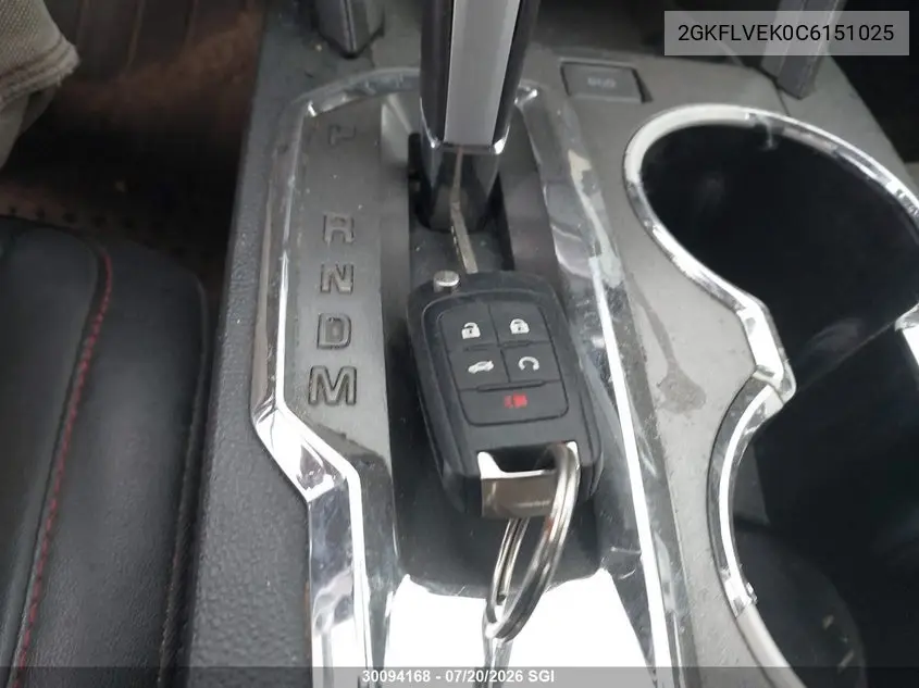 2012 GMC Terrain Slt VIN: 2GKFLVEK0C6151025 Lot: 30094168