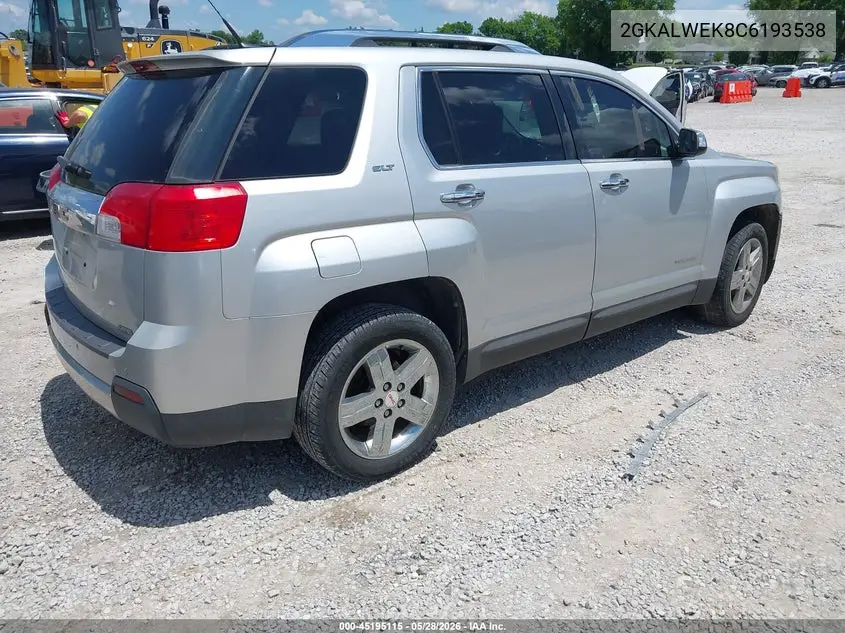 2012 GMC Terrain Slt-2 VIN: 2GKALWEK8C6193538 Lot: 45195115