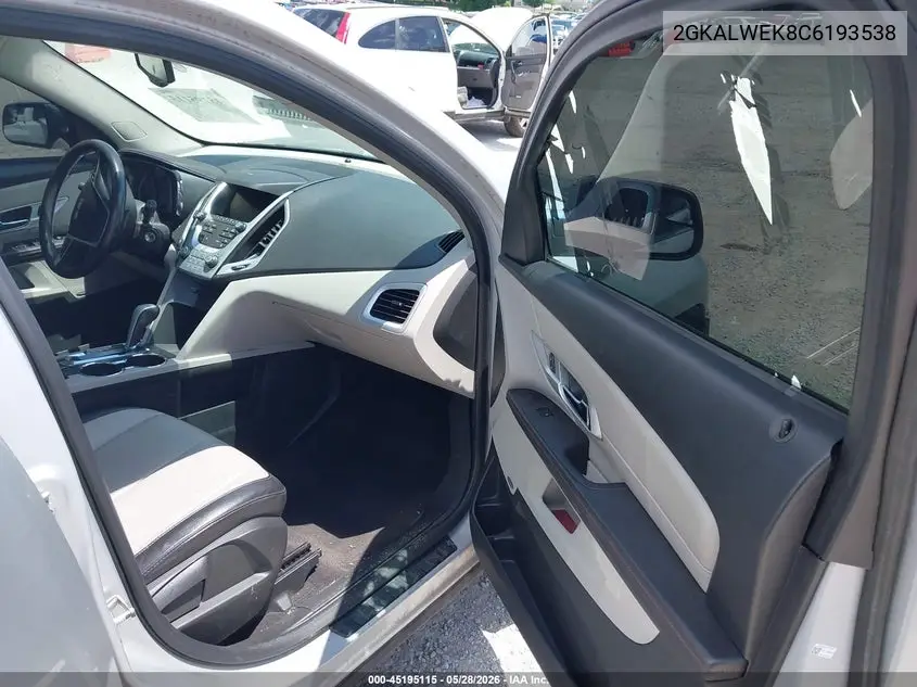 2012 GMC Terrain Slt-2 VIN: 2GKALWEK8C6193538 Lot: 45195115
