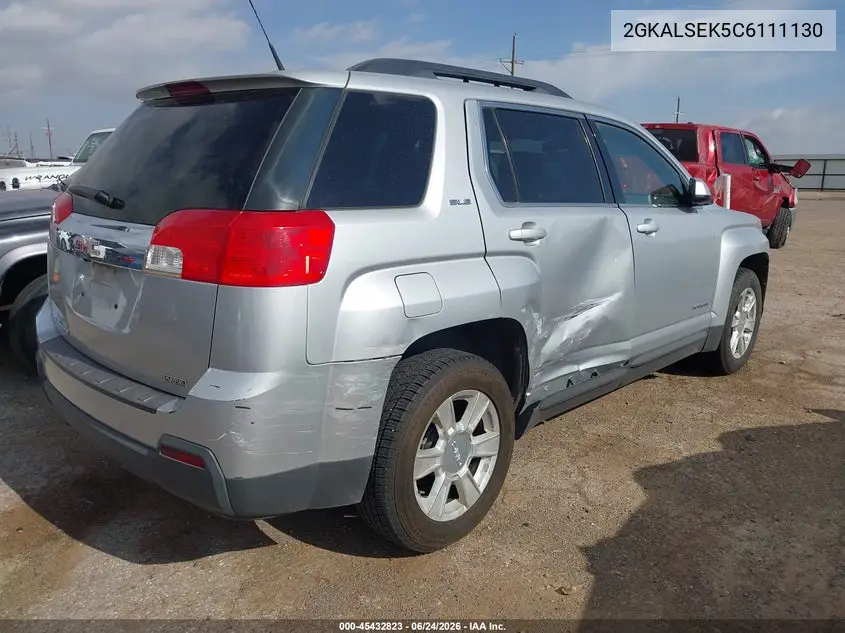 2012 GMC Terrain Sle-2 VIN: 2GKALSEK5C6111130 Lot: 45432823