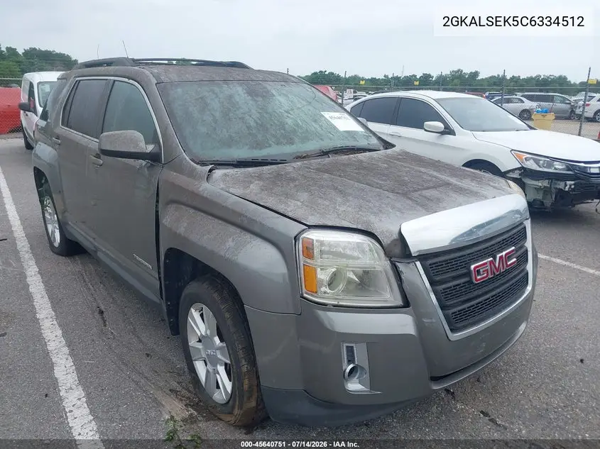2012 GMC Terrain Sle-2 VIN: 2GKALSEK5C6334512 Lot: 45640751