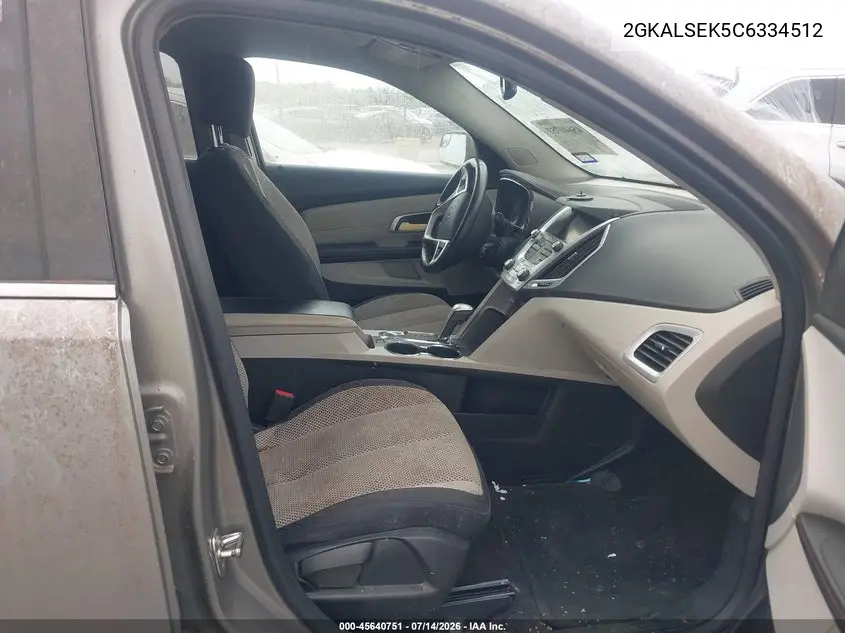 2012 GMC Terrain Sle-2 VIN: 2GKALSEK5C6334512 Lot: 45640751