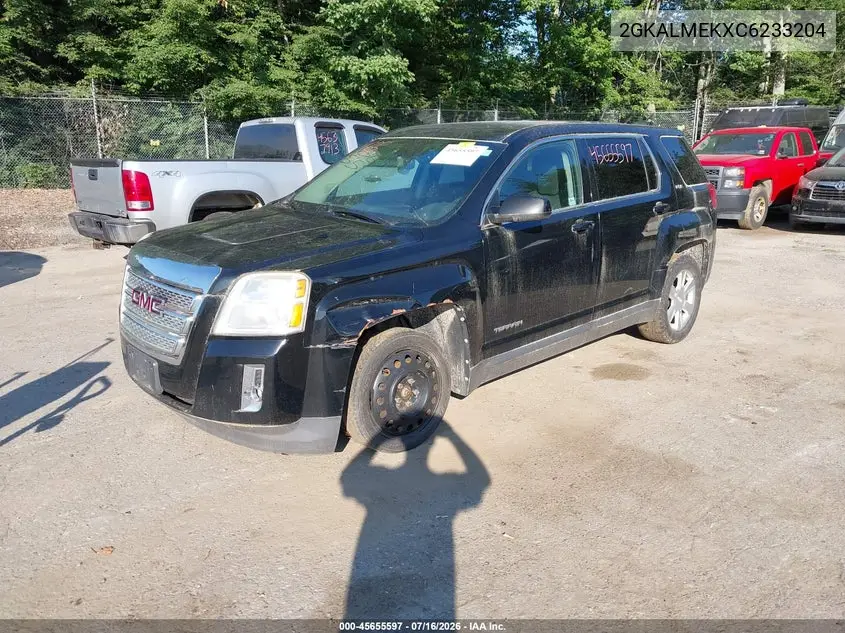 2012 GMC Terrain Sle-1 VIN: 2GKALMEKXC6233204 Lot: 45655597