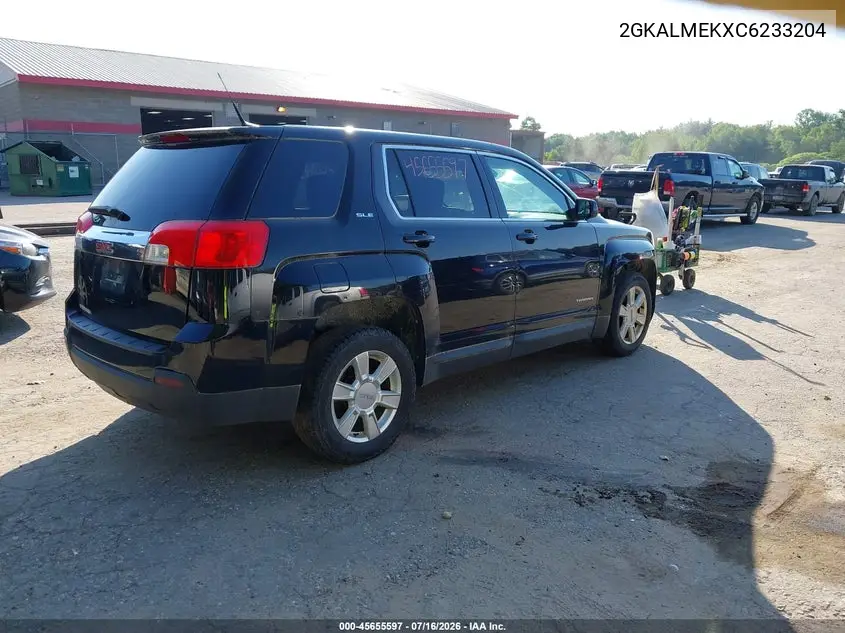 2012 GMC Terrain Sle-1 VIN: 2GKALMEKXC6233204 Lot: 45655597