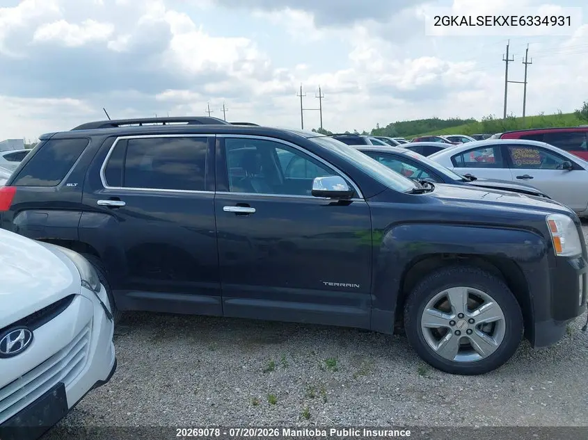 2014 GMC Terrain Slt VIN: 2GKALSEKXE6334931 Lot: 20269078