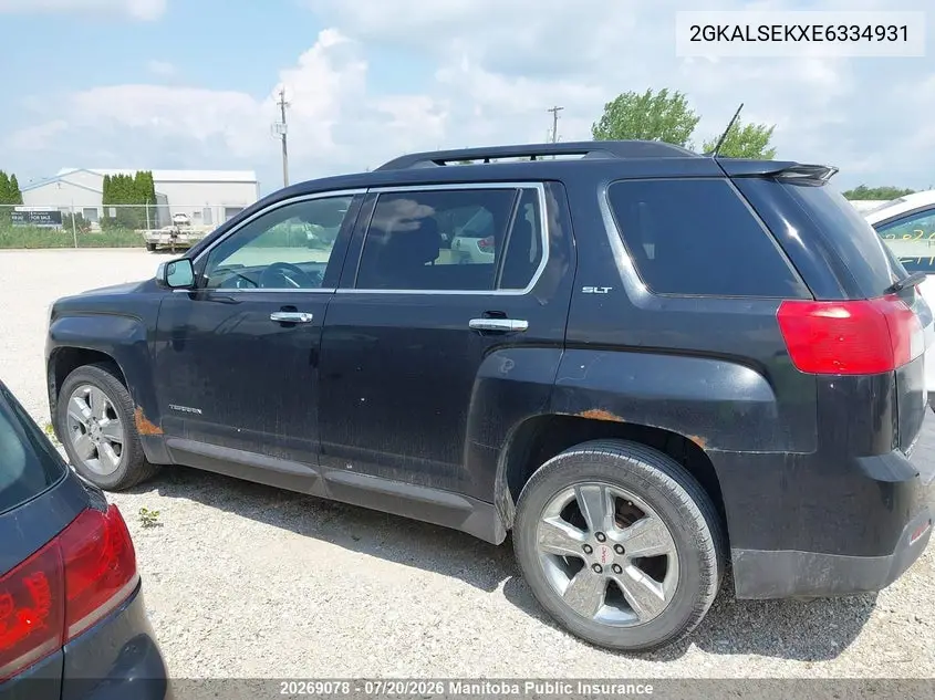 2014 GMC Terrain Slt VIN: 2GKALSEKXE6334931 Lot: 20269078