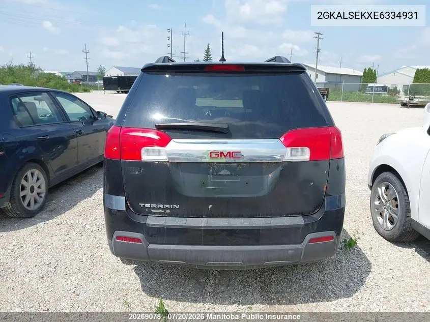 2014 GMC Terrain Slt VIN: 2GKALSEKXE6334931 Lot: 20269078