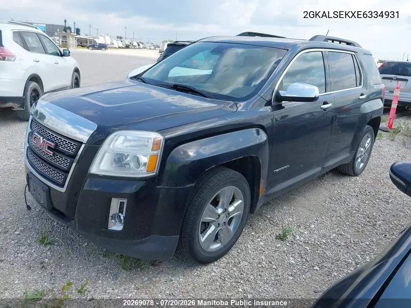2014 GMC Terrain Slt VIN: 2GKALSEKXE6334931 Lot: 20269078