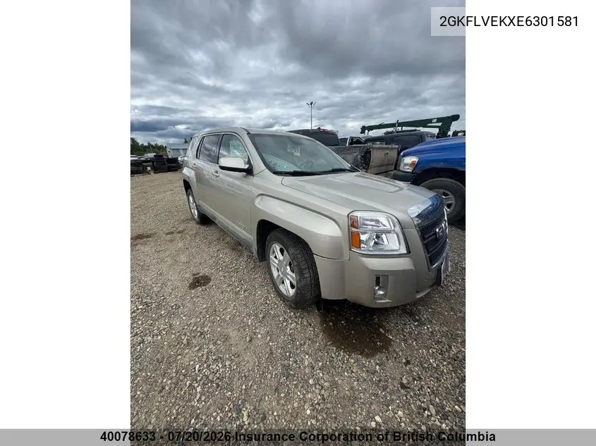 2014 GMC Terrain Sle VIN: 2GKFLVEKXE6301581 Lot: 40078633
