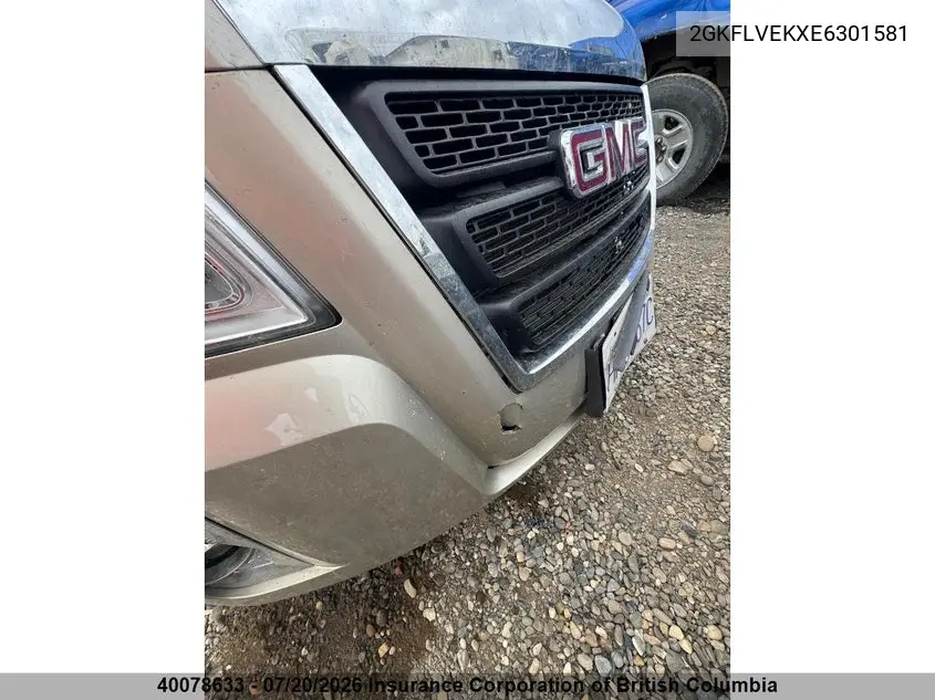 2014 GMC Terrain Sle VIN: 2GKFLVEKXE6301581 Lot: 40078633