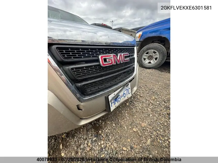 2014 GMC Terrain Sle VIN: 2GKFLVEKXE6301581 Lot: 40078633