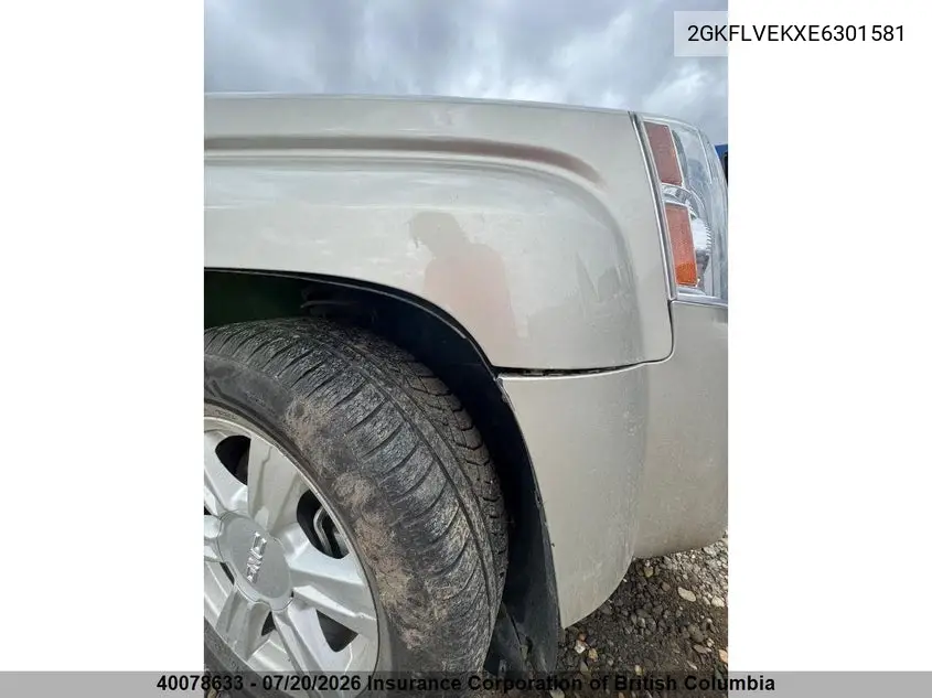2014 GMC Terrain Sle VIN: 2GKFLVEKXE6301581 Lot: 40078633