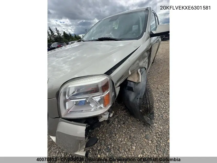 2014 GMC Terrain Sle VIN: 2GKFLVEKXE6301581 Lot: 40078633