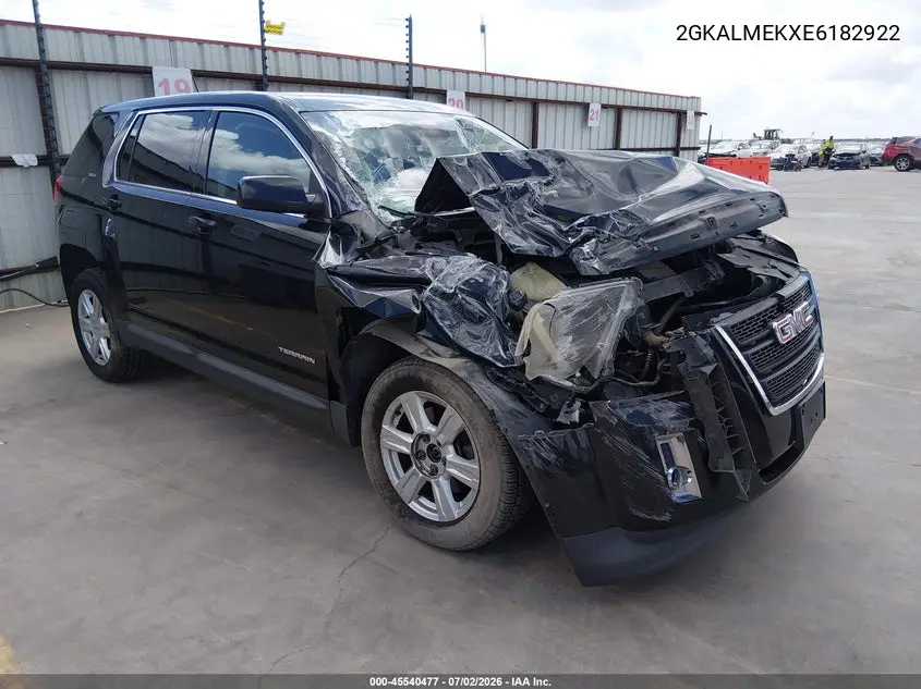 2014 GMC Terrain Sle-1 VIN: 2GKALMEKXE6182922 Lot: 45540477