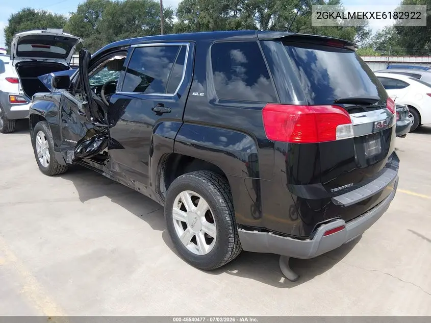 2014 GMC Terrain Sle-1 VIN: 2GKALMEKXE6182922 Lot: 45540477