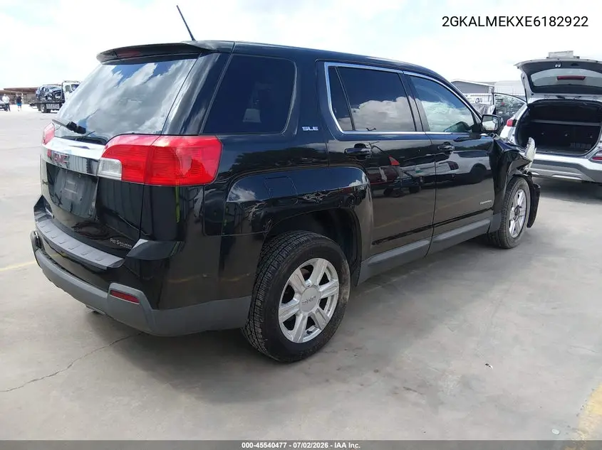 2014 GMC Terrain Sle-1 VIN: 2GKALMEKXE6182922 Lot: 45540477