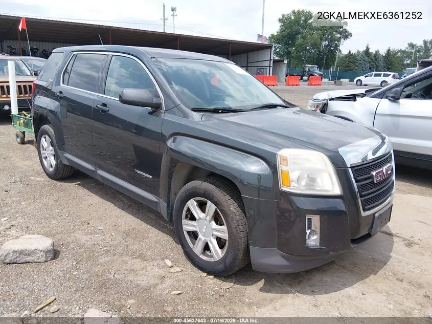 2014 GMC Terrain Sle-1 VIN: 2GKALMEKXE6361252 Lot: 45637643