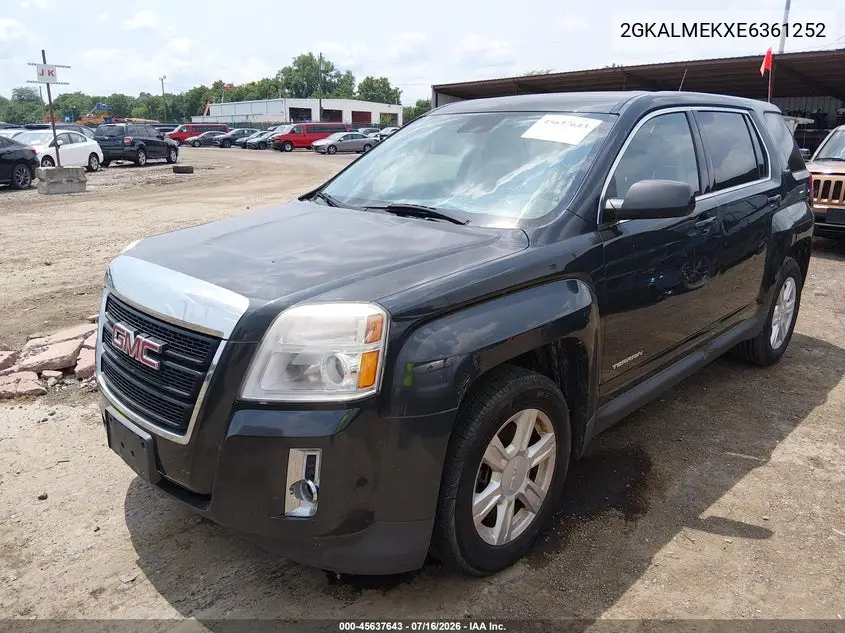 2014 GMC Terrain Sle-1 VIN: 2GKALMEKXE6361252 Lot: 45637643