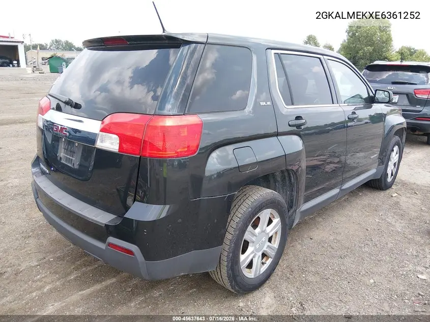 2014 GMC Terrain Sle-1 VIN: 2GKALMEKXE6361252 Lot: 45637643