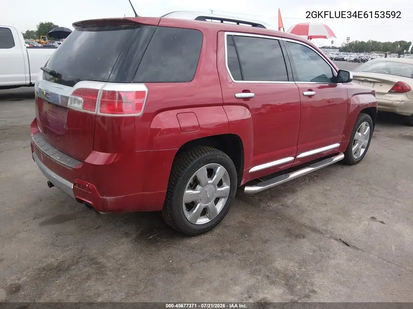 2014 GMC Terrain Denali VIN: 2GKFLUE34E6153592 Lot: 45677371
