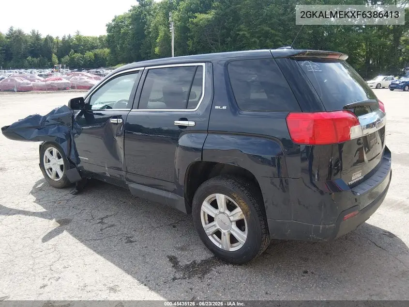 2015 GMC Terrain Sle-1 VIN: 2GKALMEKXF6386413 Lot: 45435126