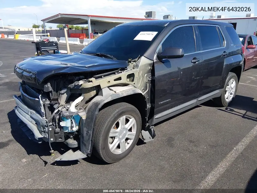 2015 GMC Terrain Sle-1 VIN: 2GKALMEK4F6432026 Lot: 45475076
