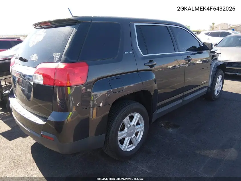 2015 GMC Terrain Sle-1 VIN: 2GKALMEK4F6432026 Lot: 45475076