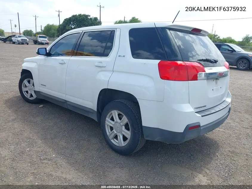 2015 GMC Terrain Sle-1 VIN: 2GKALMEK1F6375932 Lot: 45556459