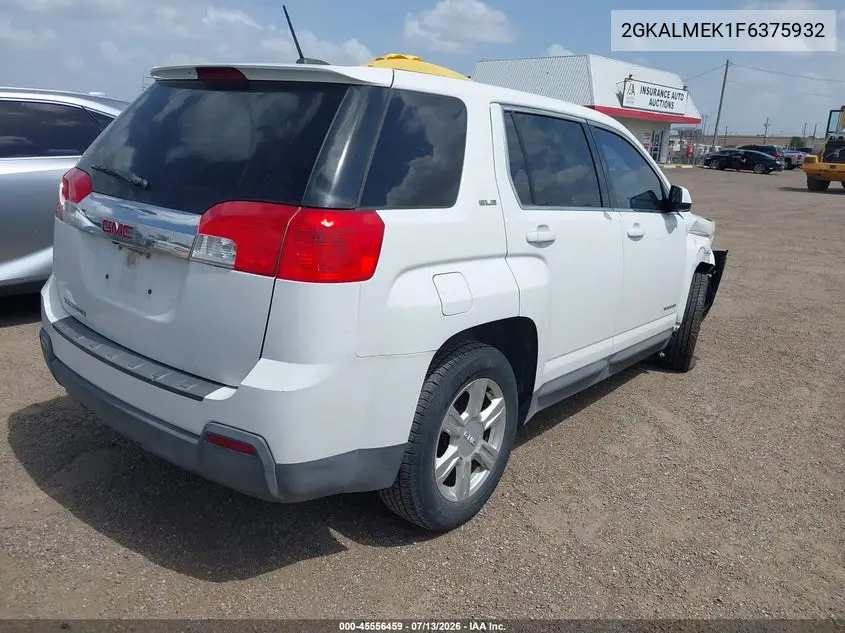 2015 GMC Terrain Sle-1 VIN: 2GKALMEK1F6375932 Lot: 45556459