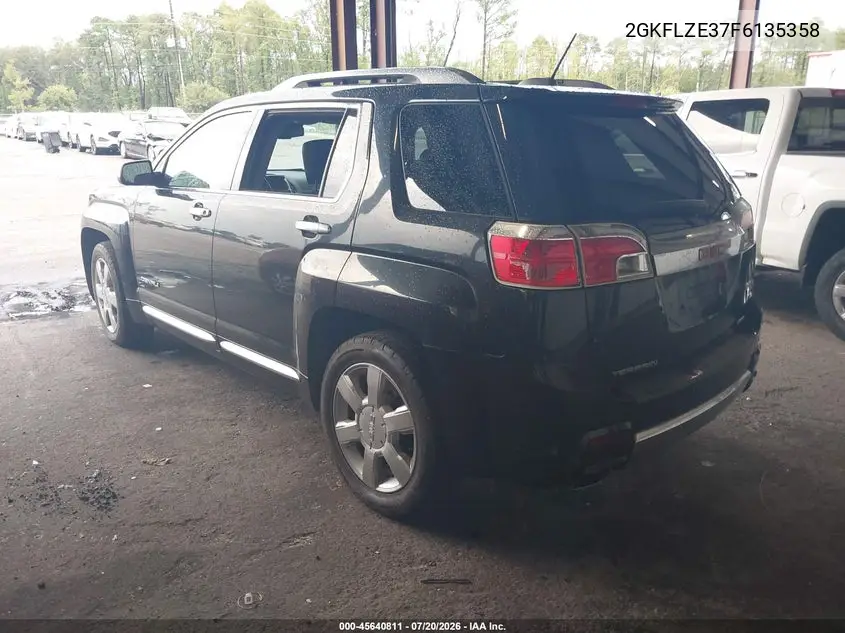 2015 GMC Terrain Denali VIN: 2GKFLZE37F6135358 Lot: 45640811