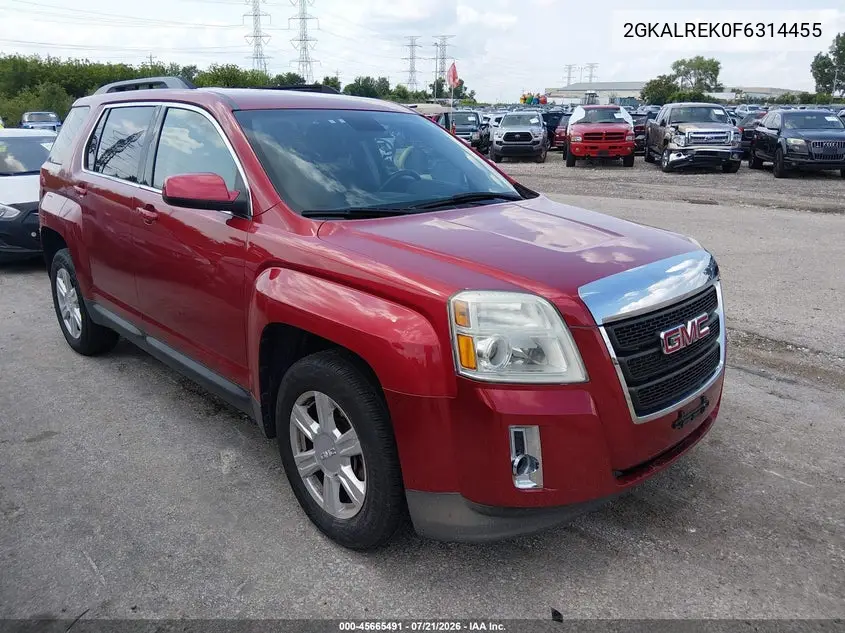 2015 GMC Terrain Sle-2 VIN: 2GKALREK0F6314455 Lot: 45665491