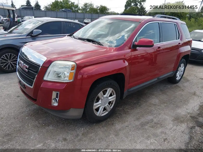 2015 GMC Terrain Sle-2 VIN: 2GKALREK0F6314455 Lot: 45665491