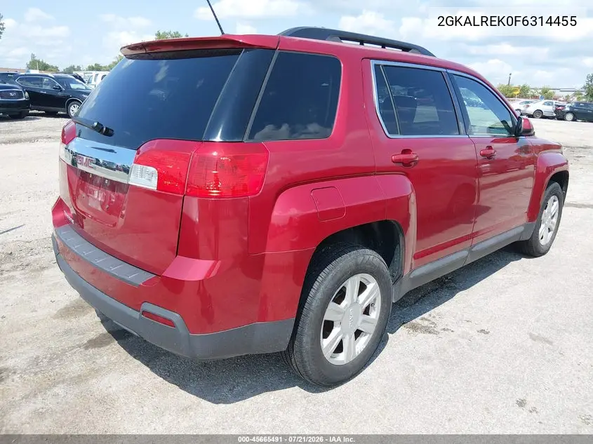 2015 GMC Terrain Sle-2 VIN: 2GKALREK0F6314455 Lot: 45665491