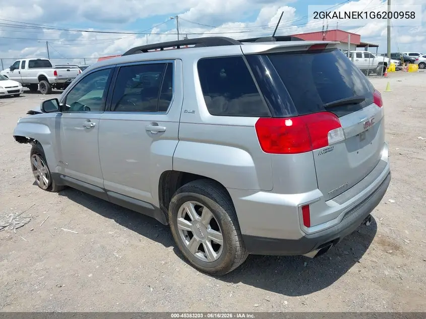 2016 GMC Terrain Sle-2 VIN: 2GKALNEK1G6200958 Lot: 45383203