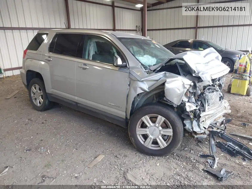 2016 GMC Terrain Sle-1 VIN: 2GKALMEK9G6214181 Lot: 45544792