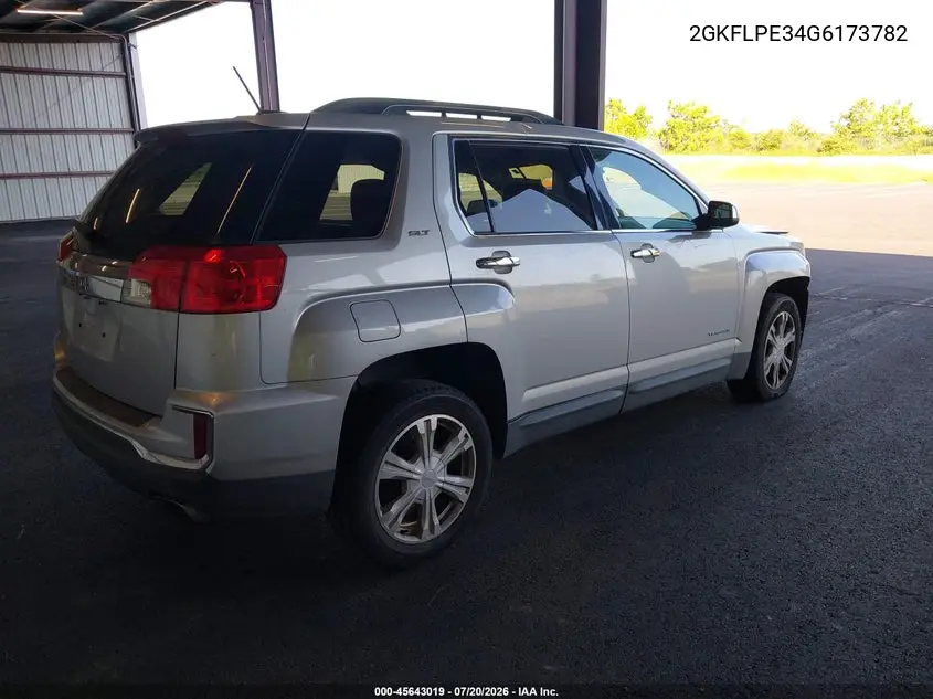 2016 GMC Terrain Slt VIN: 2GKFLPE34G6173782 Lot: 45643019