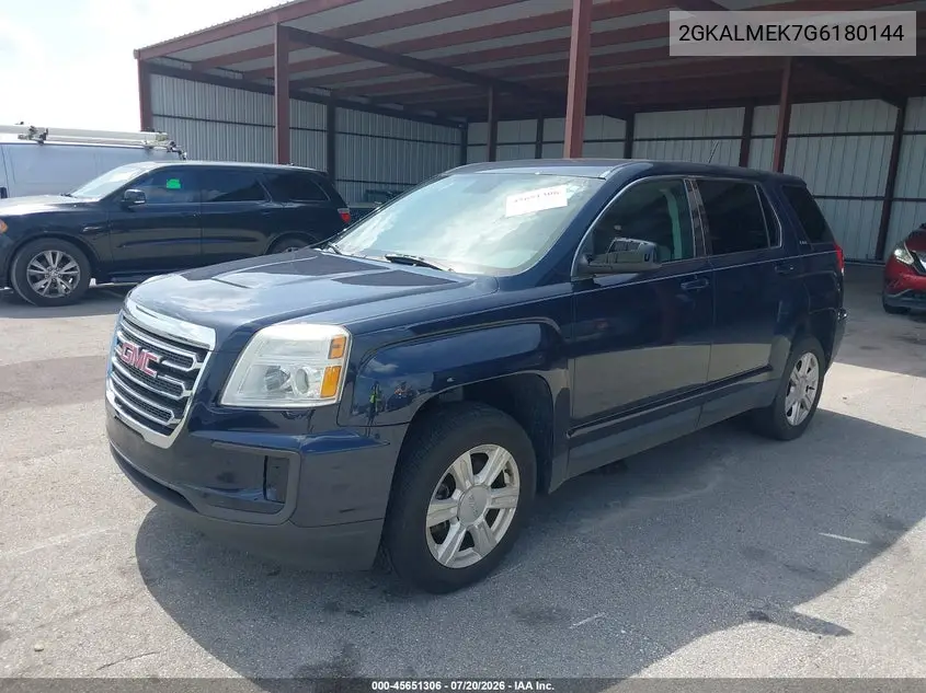 2016 GMC Terrain Sle-1 VIN: 2GKALMEK7G6180144 Lot: 45651306